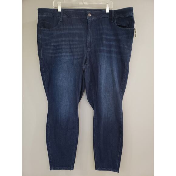 NEW 24 SHORT High-Waisted Wow Super-Skinny Jeans Old Navy 732473 -‎ Petite Plus - Picture 1 of 8